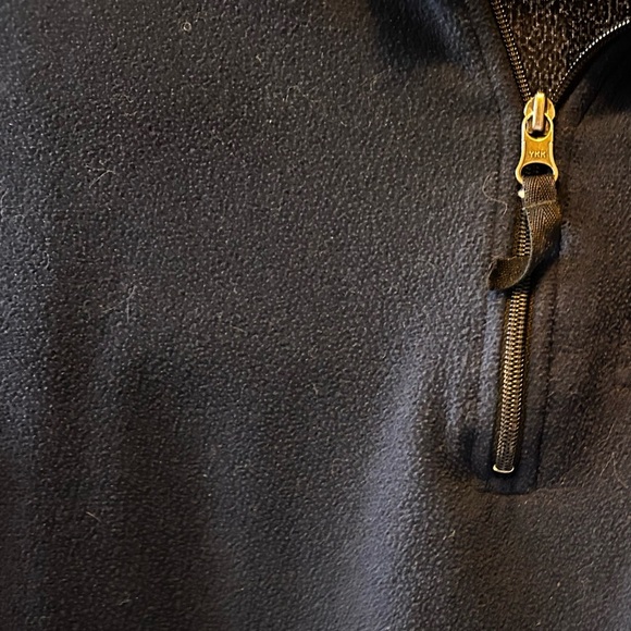 Northface 1/4 zip men’s navy and black fleece size large - Picture 8 of 9